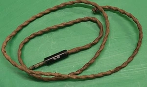 SEHR ALTES STOFF TELEFONKABEL MIT PL-55 STECKER ANTIK - Bild 1 von 1