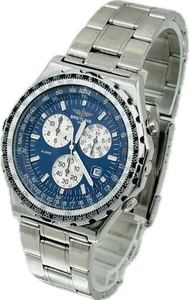 Breitling Jupiter Pilot A59028 blaues Zifferblatt 42mm Quarz Herrenuhr TOP A3858 - Bild 1 von 12
