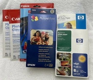 New T5570-Epson PictureMate 100 Print Pack + Canon 60 5x7+ HP 100 Premium Plus - Picture 1 of 17