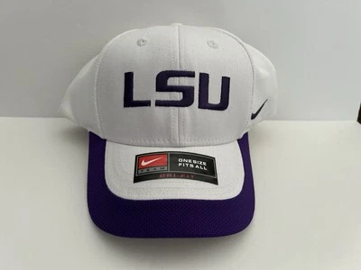 LSU Tigers Nike Dri Fit Adjustable Hat Cap NEW NWT - Image 1 of 4
