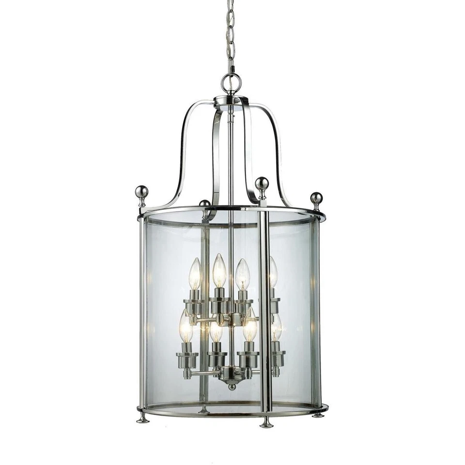 Lámpara de techo cromada Z-Lite 134-8 Wyndham 8 luces 18 pulgadas Foto 1 de 1