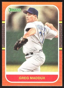 536J 2021 Donruss #261 Greg Maddux Holo Naranja - Imagen 1 de 2