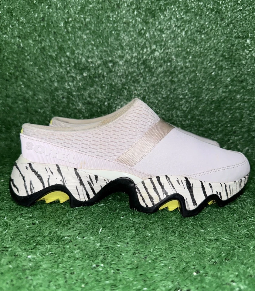 Sorel Kinetic Impact II 女式 6.5 码粉色斑马骡子舒适运动鞋 — 第 1/4 张图片