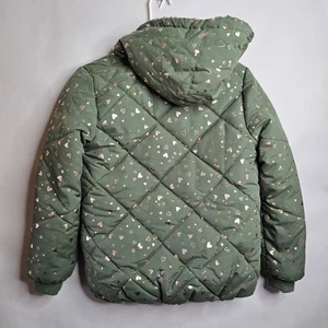 Oshkosh B'Gosh Mädchen Größe 10 grüne gefütterte Jacke - Bild 1 von 9