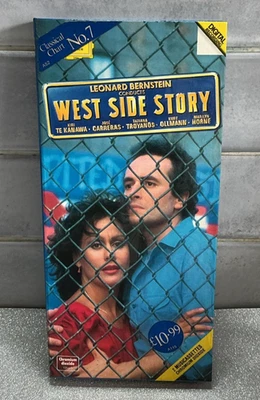 WEST SIDE STORY Leonard Bernstein 2 Cassette Tape Box with Booklet - Image 1 of 4