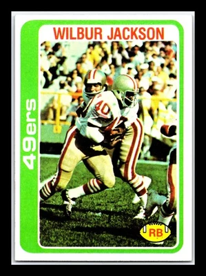 1978 Topps #38 Wilbur Jackson - Image 1 of 2