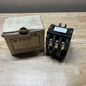 INTERSTATE ELECTRIC 40A3P24, 40 FLA. 3 Poles, 24 Volts, DEFINITE PURPOSE CONTACT - Picture 1 of 9