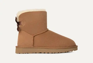 Stivali UGG Mini Bailey Bow II castagno donna ragazza edizione limitata tutte le taglie - Foto 1 di 12