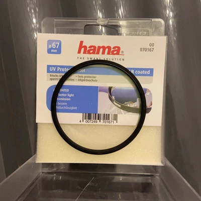 67mm Hama Protecting UV Ultraviolet  Digital & Film Camera Lens Filter AR Coated - Image 1 of 2