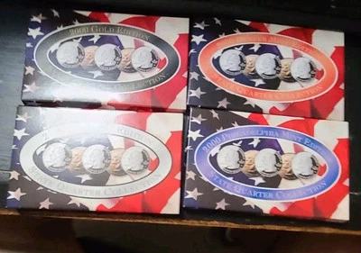 2000 Mint Platinum Gold Denver Phil Edition State Quarter Collection Sets Bu - Image 1 of 3