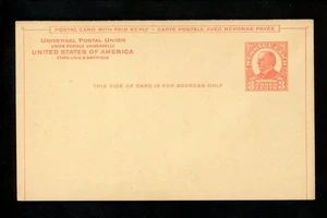 US Postal Stationery UY12 Mint M&R Postal Card William McKinley 1926 ( orange ) - Picture 1 of 3