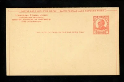 US Postal Stationery UY12 Mint M&R Postal Card William McKinley 1926 ( orange ) - Image 1 of 3