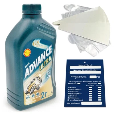 1 Liter original SHELL Advance Ultra 2T Motorradöl 2-Takt Motoröl JASO FD API TC - Bild 1 von 4