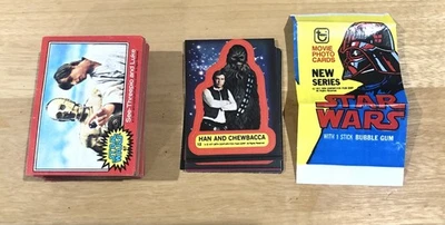 1977 Vintage Star Wars Series 2 Complete Set + 11 Sticker set + bonus ! Rare!  - Image 1 of 4