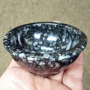 Zak Designs Black Melamine Marbled Confetti Design Bowl 3" FREE SHIPPING - Picture 1 of 3
