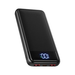 Powerbank 13800mAh 22,5W Schnellladen USB C QC4.0 PD3.0 LED Display Slim Schwarz - Bild 1 von 1