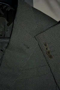 $1895 MINT Armani Collezioni Gray Tan Geometric Jacket Blazer 42L Italy - Picture 1 of 12