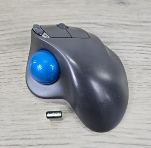Logitech 810-001807 M570 Trackman Logi Wireless Trackball Mouse & USB Receiver - Picture 1 of 12