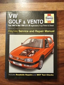 Vw Golf & Vento Haynes Manual 1992-1998 - Picture 1 of 3