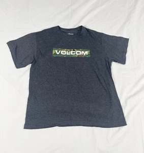 Volcom Boys Dark Gray Print Short Sleeve T-Shirt Size XL - Picture 1 of 7