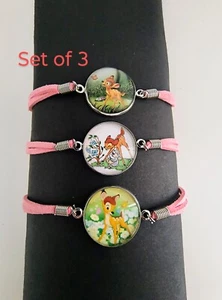 Bambi Bracelet Set Adjustable Size Girls Gift - Picture 1 of 3