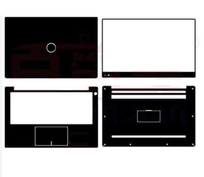 KH Pellicola adesiva per laptop in vinile carbonio decalcomanie protezione per Dell XPS 13 9360 9350 9343