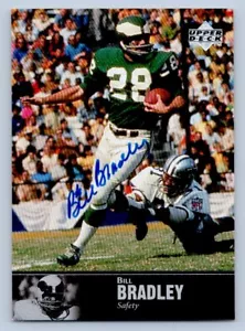 Autógrafos de Bill Bradley 1997 Upper Deck Legends NFL automático Philadelphia Eagles - Imagen 1 de 2
