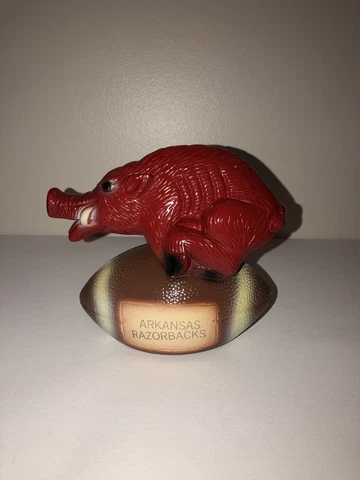 Vintage Arkansas Razorbacks Football Statue Wooo Pig Soooiee U of A NCAA Hogs Cover
