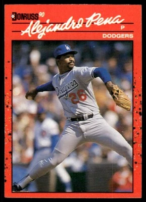 1990 Donruss Baseball Card Alejandro Pena Los Angeles Dodgers #664 - Image 1 of 2