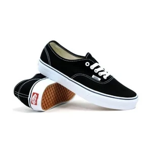 VANS AUTHENTIC BLACK WHITE SHOES NEW SHOE MENS US SIZES AUSTRALIAN SELLER - Picture 1 of 3