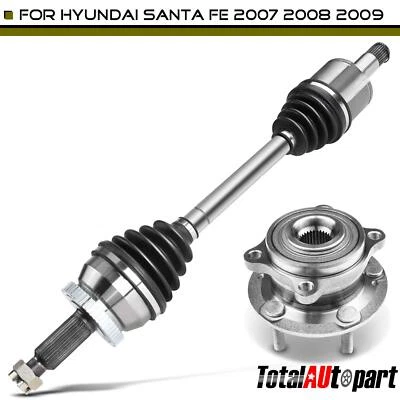 Eje CV + buje de rueda y cojinete para Hyundai Santa Fe 07-09 3,3 L delantero izquierdo Foto 1 de 4