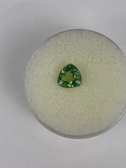 Demantoid Garnet  1.18 ct Trillion Ct 6.03x 5.96 Pakistan m477 - Image 1 of 1