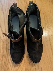 used womens bootie black size 35 leather - Picture 1 of 4