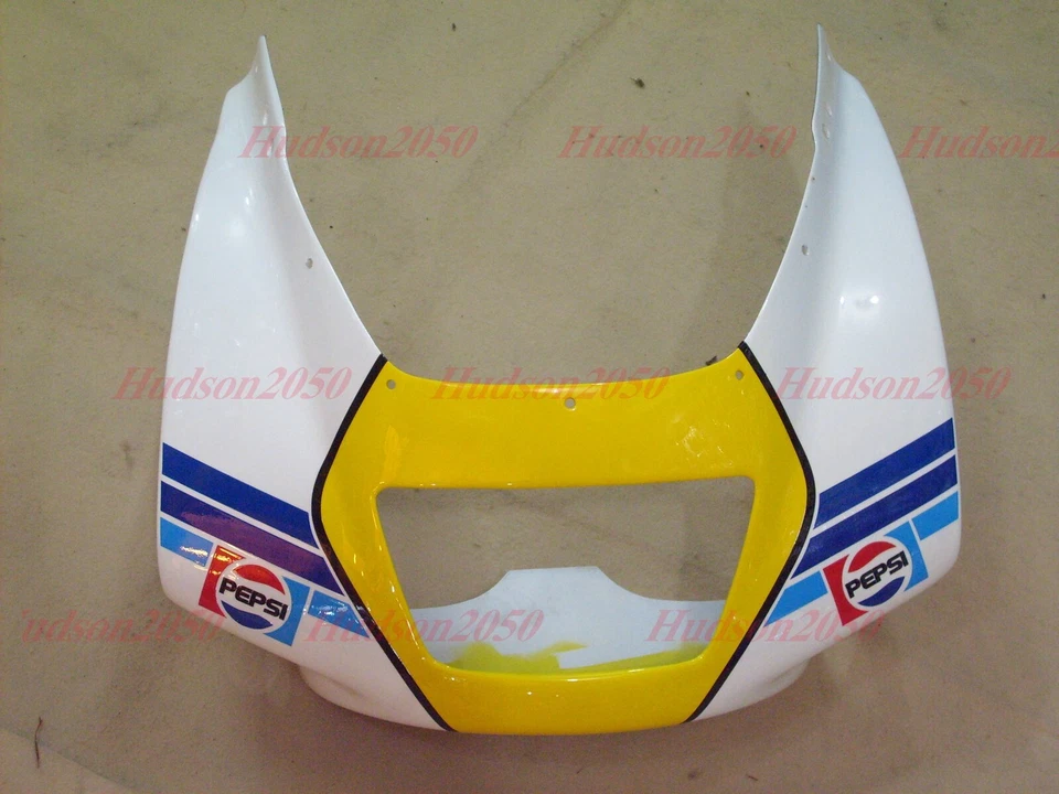 Carenado de capucha superior de nariz delantera para Suzuki RGV250 VJ22 1990-1994 RGV 250 blanco/YE Foto 1 de 1