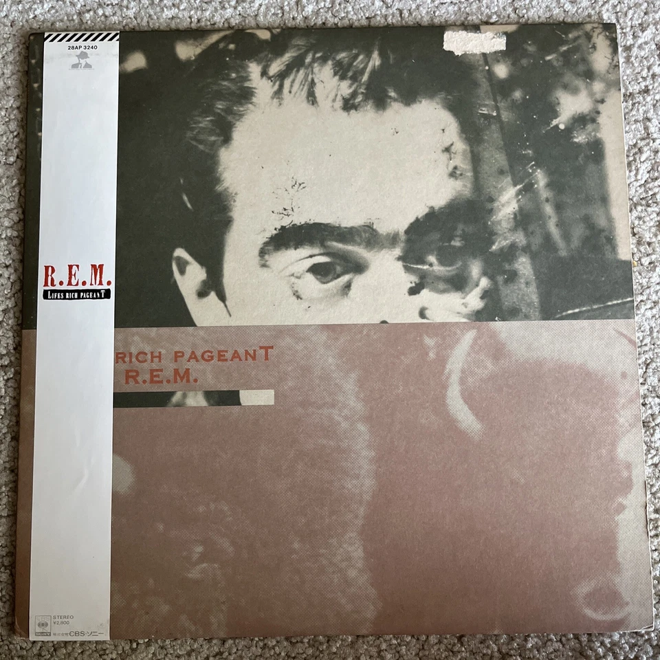 R.E.M. - Lifes Rich Pageant - NM Japan Vinyl LP w/ OBI - 1986 28AP-3240 - Image 1 of 4