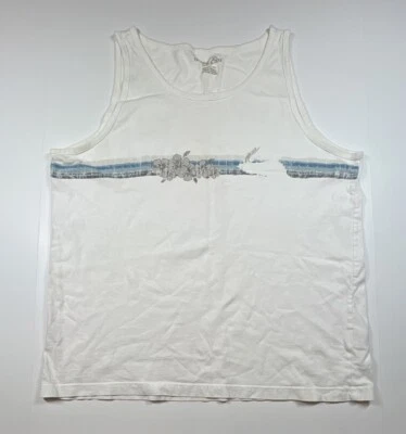 Trader Bay Men's Size Large Tank Top Bundle Graphic Prints Floral Surf  White - Image 1 of 4