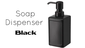 Hand Pump Liquid Bathroom Soap Shampoo Shower Gel Dispenser Black - Picture 1 of 3