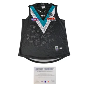 Port Adelaide Football Club 2019 AFL Official Team Signed Guernsey - Foto 1 di 1