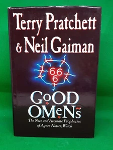 Good Omens Neil Gaiman Terry Pratchett First Edition 1st Print H/B 1990 - Picture 1 of 9