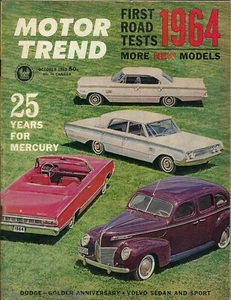 1964 Mercury Montclair compared to 1939 Mercury in vintage Motor Trend Magazine - Picture 1 of 3