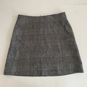 Wilfred x Aritzia minigonna a quadri linea A grigia donna taglia 2 misto lana cashmere - Foto 1 di 12