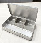 Vintage Trout Fishing Flys, Lures and parts in Aluminum Tackle Box  