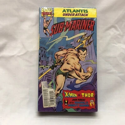 Sub-Mariner Atlantis Under Attack Marvel Video VHS X-Men Thor Dr. Doom 80s - Image 1 of 4