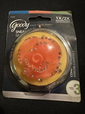 Nuevo de Lote Antiguo*Bueno*Rosa*Espejo Compacto*2013*Tapa de Vidrio*Abre 2 Espejos*1X2X*Nunca Abierto* Foto 1 de 4