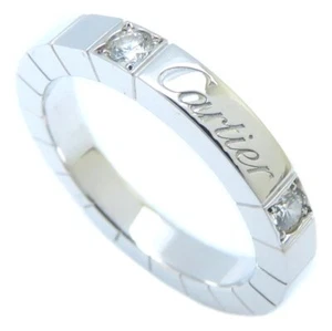 Anello CARTIER Lanieres in oro bianco 18 carati con diamanti misura 49/293467 - Foto 1 di 8