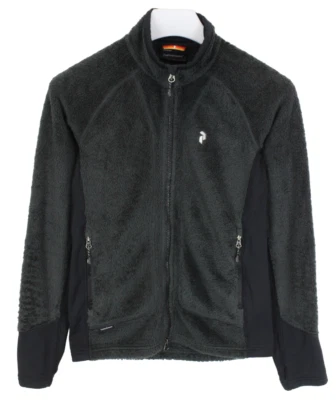 Peak Performance R&D Hilo Zip Sweatshirt Damen M Reißverschluss Fluffy Schwarz - Bild 1 von 4