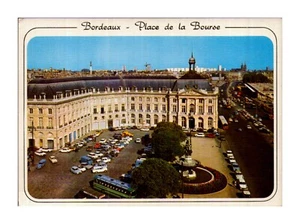 Bordeaux Stock Exchange Square Postcard France Vintage 70s 80s Old - Picture 1 of 2