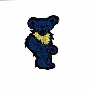 3" Blue Bear Grateful Dead Dancing Bears patch Iron on patches us ship - Picture 1 of 1