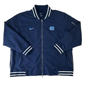 Nike UNC North Carolina Tar Heels Mens Size 4XL Bomber Jacket Blue Team Issue PE - Picture 1 of 12
