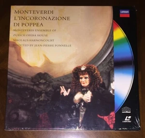 NEW Sealed Monteverdi L'Incoronazione Poppea Harnoncourt Laserdisc London Decca - Picture 1 of 2